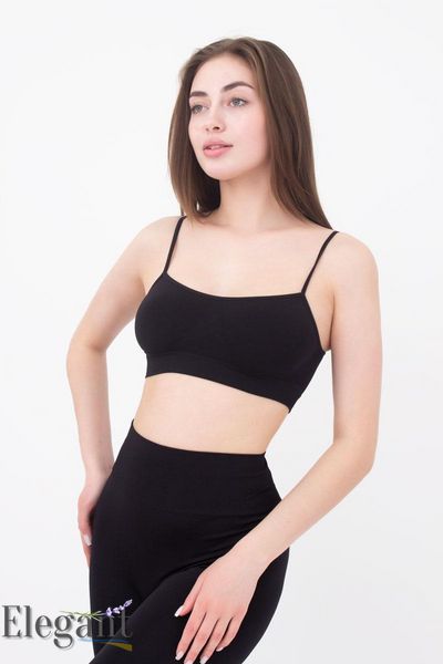 Топ на тонких бретельках, колір чорний , L/XL CAMI_BLACK фото